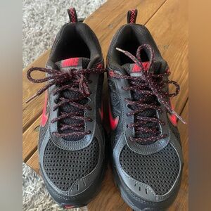 Nike Black and Red Athletic Shoes